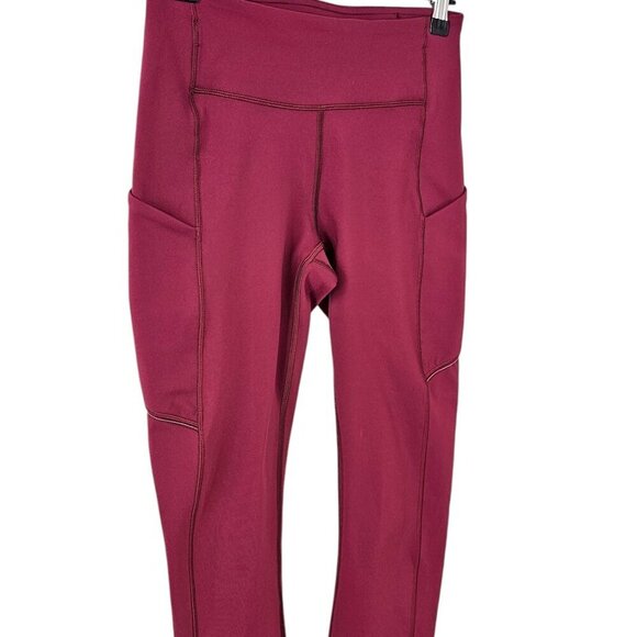 Lululemon Speed Up Crop *21", Mid Rise, Red, Luxtreme, Athletic, Running, Size 4 - Picture 9 of 9